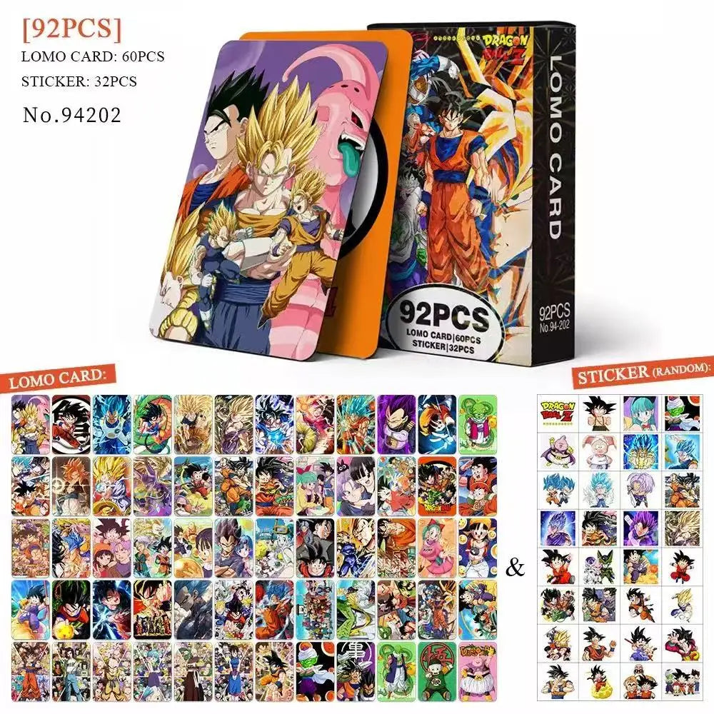 NEW 92 PCS Anime Dragon  Lomo Card Double-sided Hd Color Printing Picture Collection Card Gifts