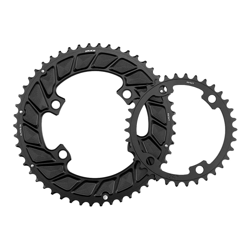 ZRACE UNCHAINED ROAD Chainrings 2x Chainrings Competition Grade Ultra-fine surface treatment Suitable for 105/ULTEGAR/DURA-Acer