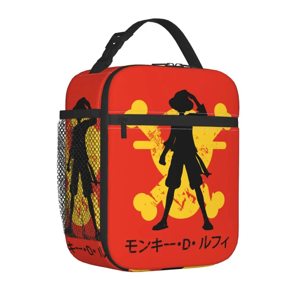 One Piece Monkey D Luffy Anime Insulated Lunch Thermal Bag Work School Bag M8