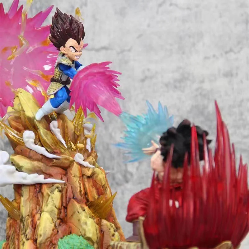 Anime Dragon Ball Z Vegeta Vs Son Goku Figurine GK Pvc Action Figures Statue Collection Model Toy Gifts