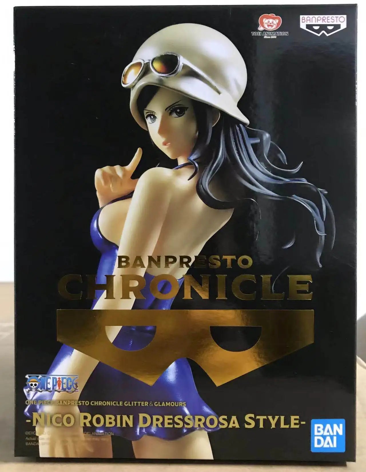 【IN STOCK】Original Banpresto Chronicle Glitter & Glamours One Piece Nico Robin Dressrosa Style Figure Collectible Model