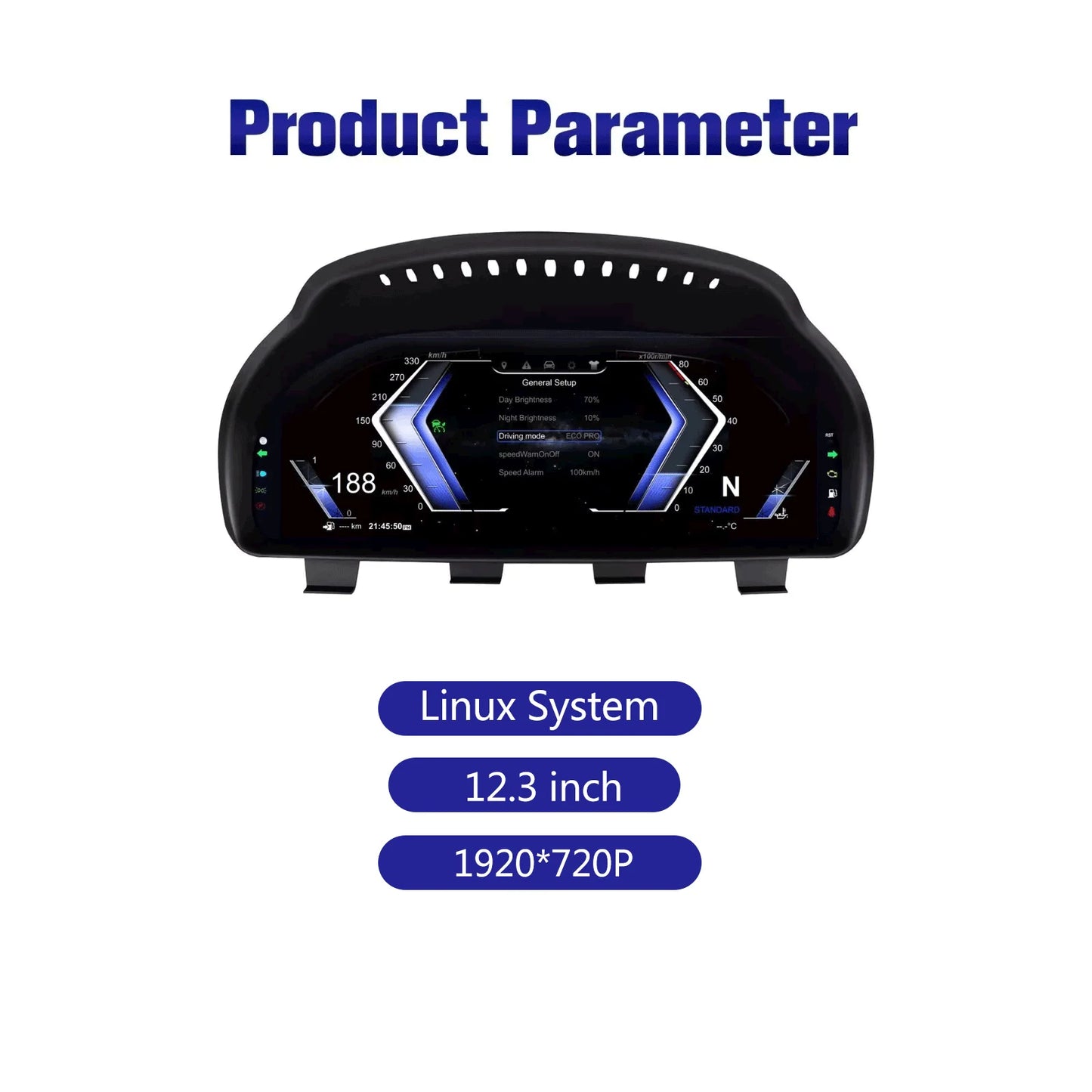 Cluster Digital Dashboard For BMW 5/6/7 Series X3/X4/X5/X6 F01 F07 F10 F15 F16 F18 F25 F26 Speedometer Dashboard