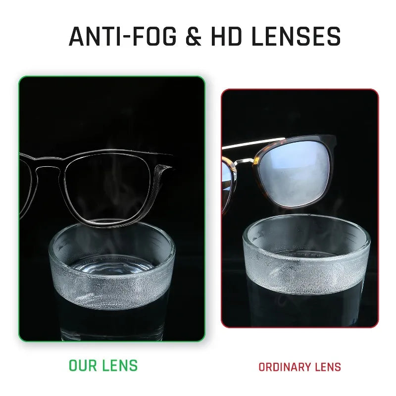 2 Pairs of Anti-fog Safety Goggles with Transparent Lenses - Scratch-resistant, Impact-resistant Protective Eyewear