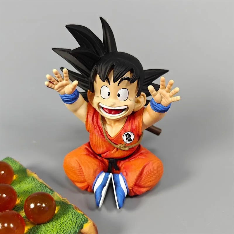 In Stock Anime Dragon Ball Son Goku With Base Kid Goku Figurine Action Figure 14cm Pvc Statue Collection Model Toys Gifts