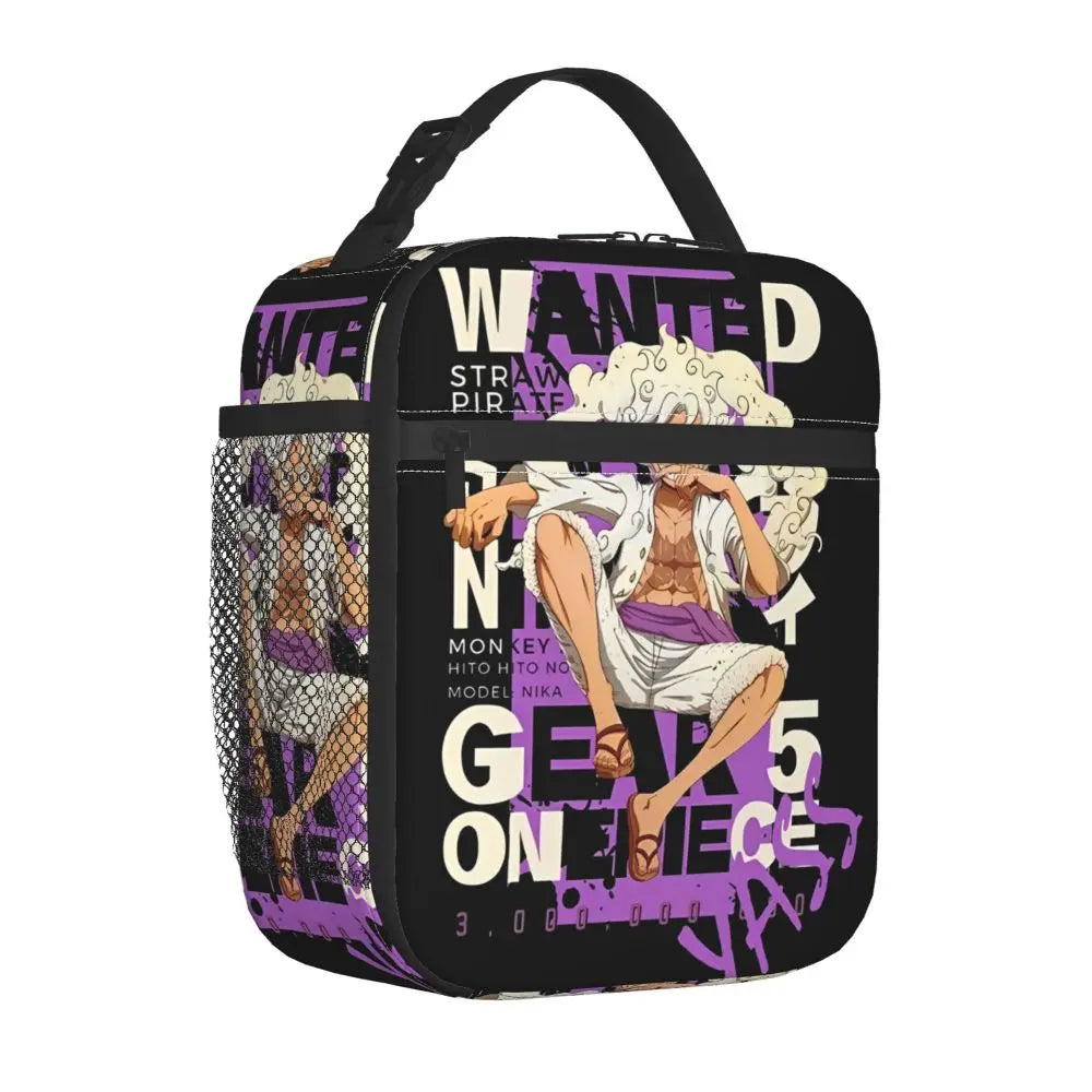 One Piece Monkey D Luffy Anime Insulated Lunch Thermal Bag Work School Bag M21