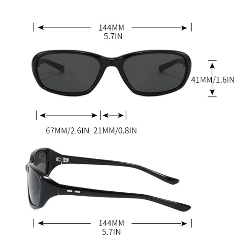 JNPCXI Retro Oval Sunglasses for Women Men Cat Eye Y2K Designer UV400 Sun Glasses Outdoor Sports Eyewear Hiking Cycling Shades