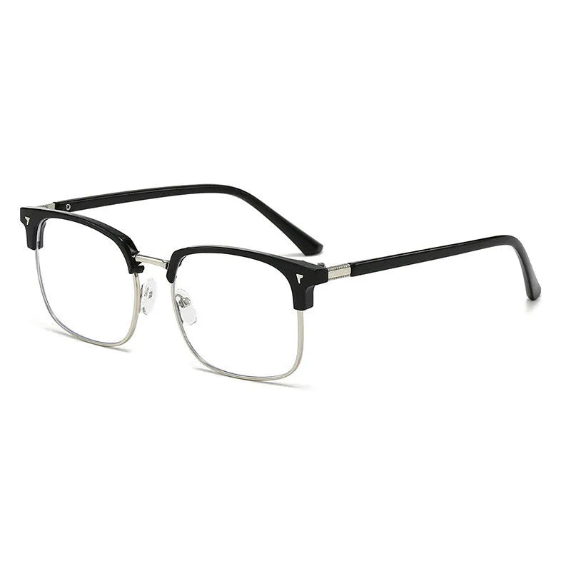 Photochromic Anti Radiation Glasses for Men and Women Simple Square Anti-blue Transition Eyeglasses Outdoor Shade Sunglasses