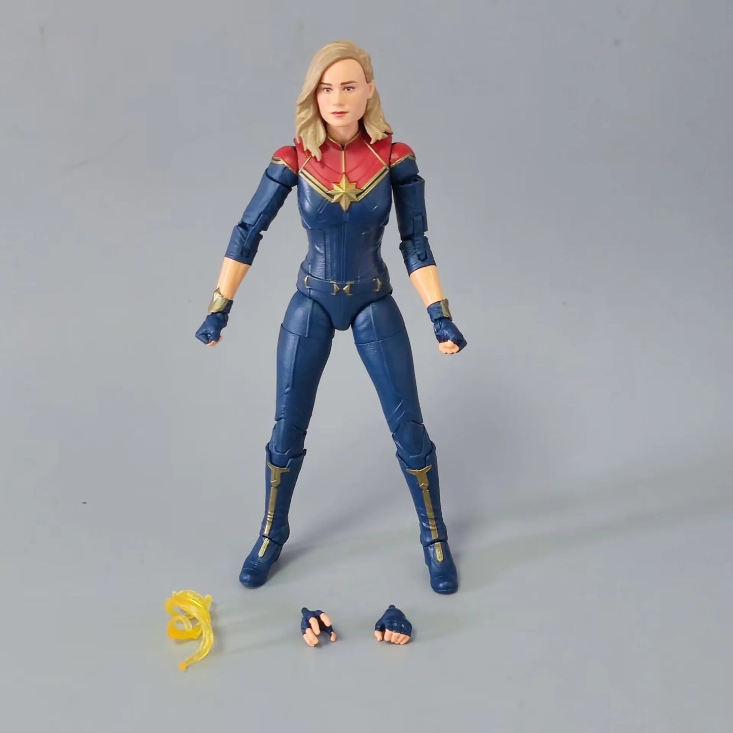 Marvel Legends Captain Marvel Ms Marvel Marvel Boy Photon Karnak Iron Man Commander Rogers Awesome Hulk Wave 6" Action Figure