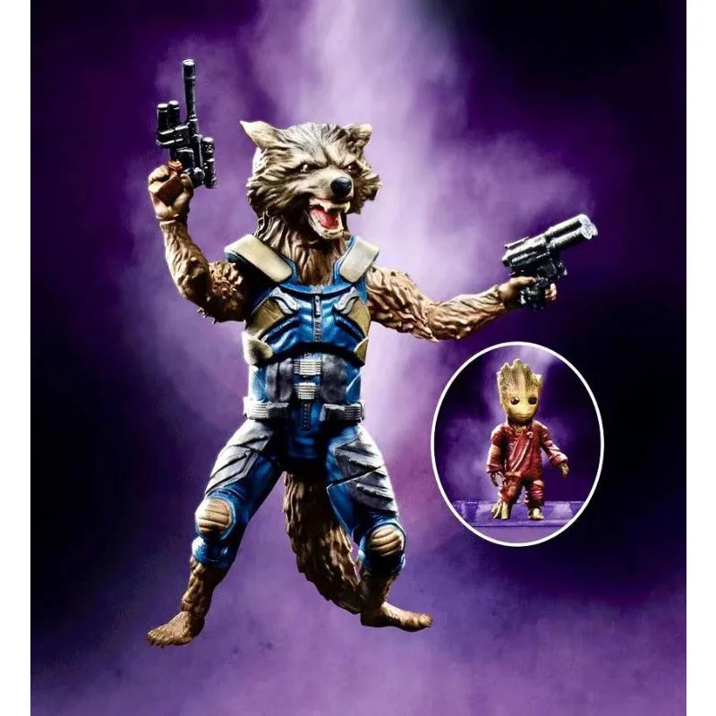 Original Hasbro Marvel Legends Series ROCKET RACCOON & GROOT Action Toy Figure Collection Model