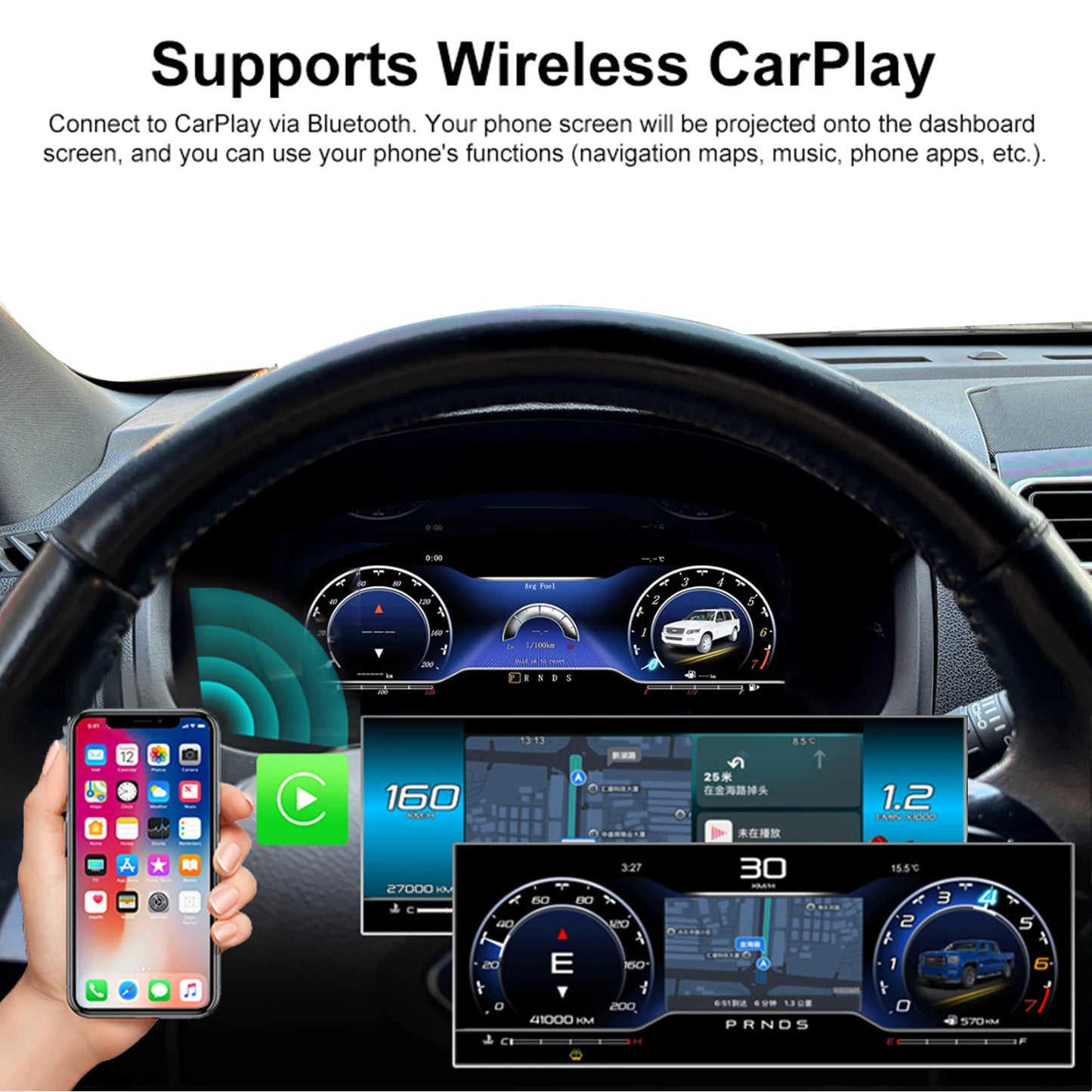 Digital instrument cluster For Ford Explorer 2017-2018 Virtual cockpit instrument cluster, counter, speedometer Carplay support