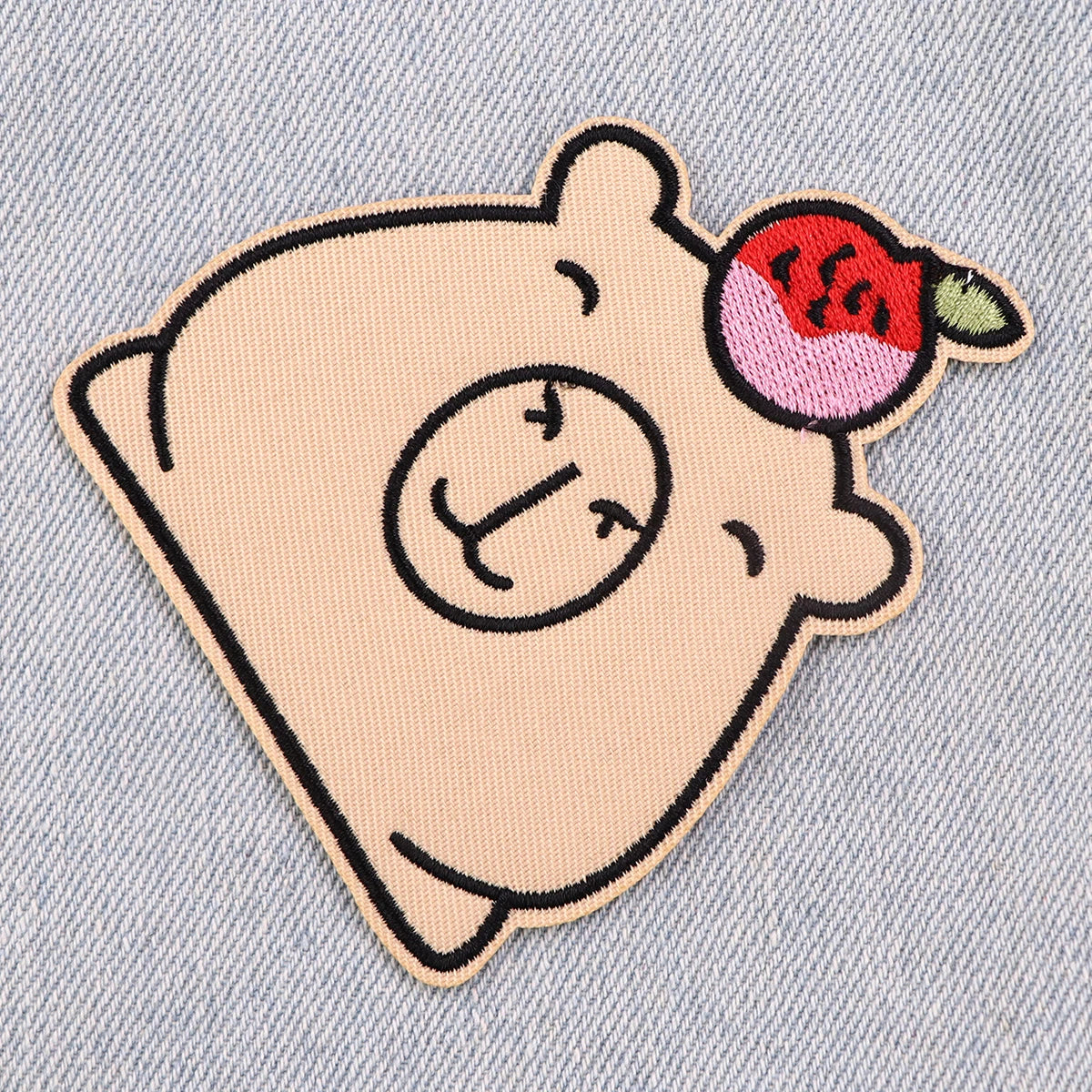 Cute Capybara Embroidery Patches For Clothing Patches For Clothes Cartoon Animal DIY Iron on Patch On Clothes Stickers