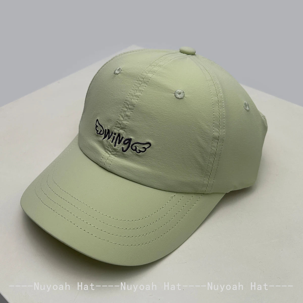 New Men Women Cute Quick-dry Embroidered Wing Letters Baseball Hats Sunshade Elastic Versatile Simple Peaked Caps Fashion Casual