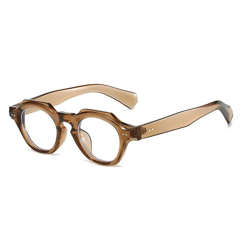JNPCXI New Fashion Small Polygon Square Sunglasses Women Retro Rivets Shades UV400 Men Red Blue Sun Glasses