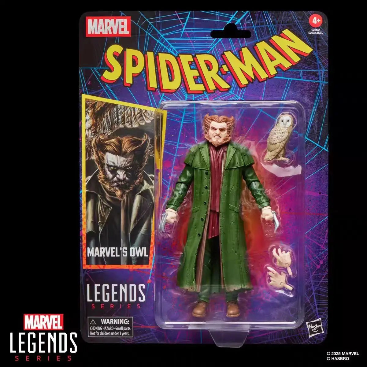 Original Hasbro Marvel Legends Series Spider-Man OWL  Action Toy Figure