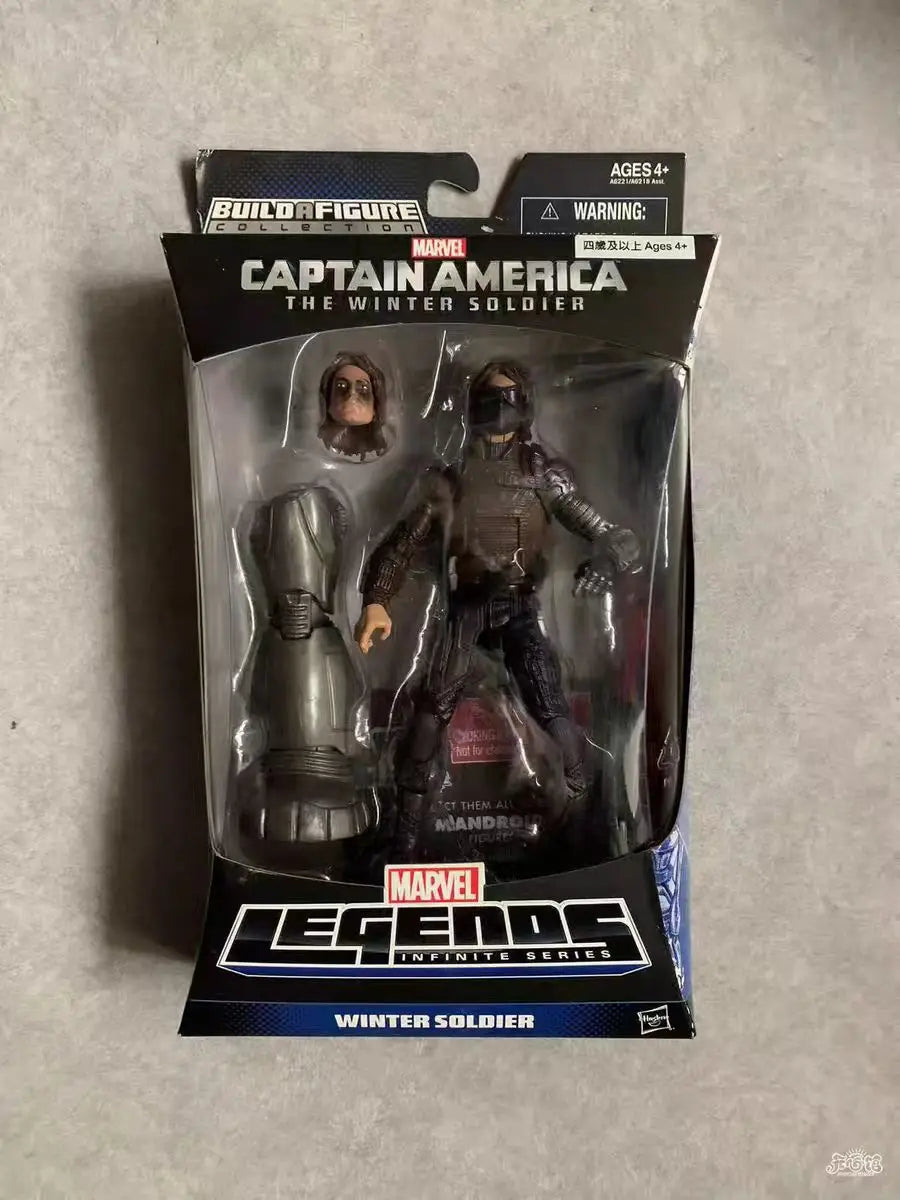Original Hasbro Marvel Legends SPIDER-MAN/DARK BEAST/DEADPOOL/DEATHLOK/CAPTAIN AMERICA/WINTER SOLOIER/ WAR MACHINE Anime Figure
