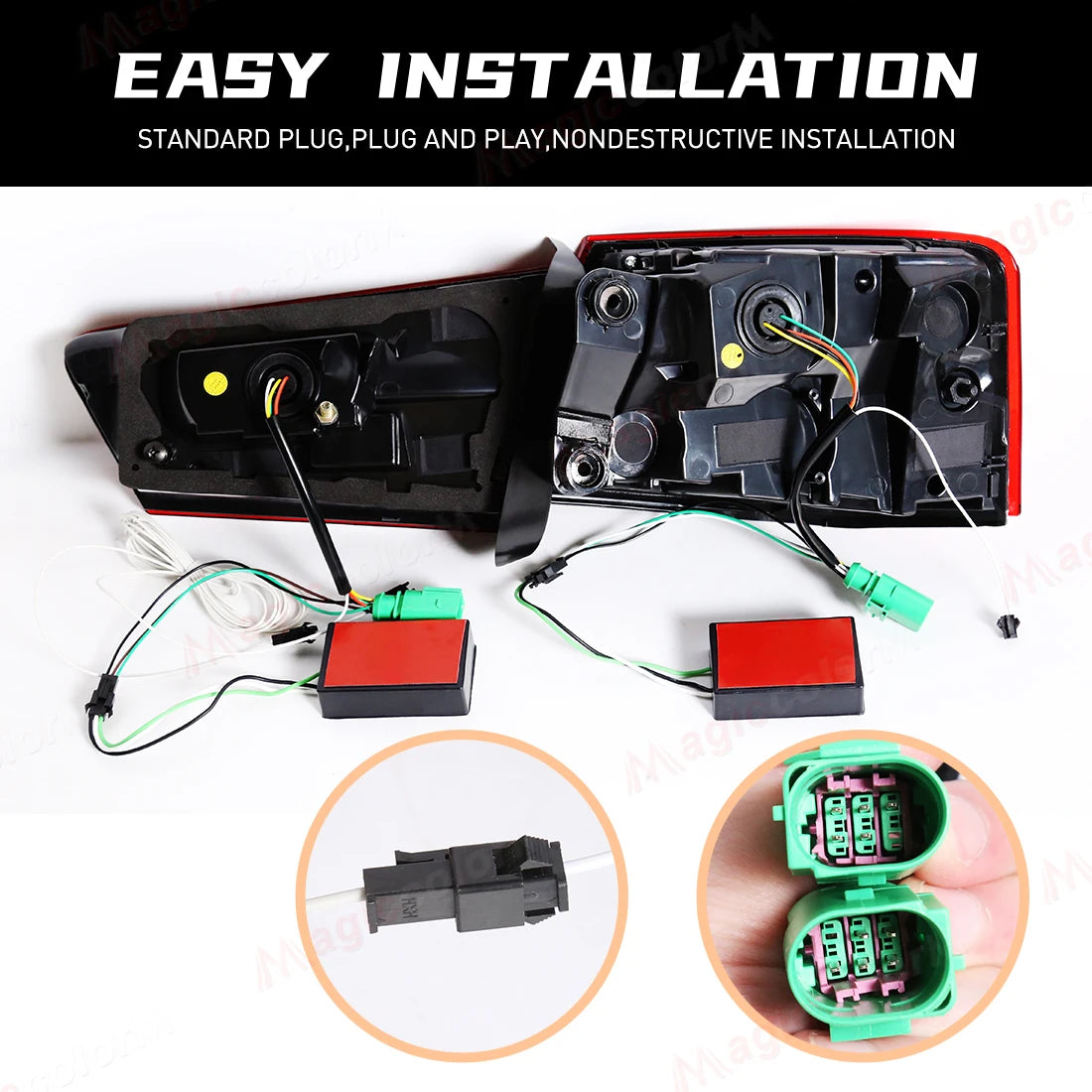 Tail Lamps For Audi A6 C7 2012 2013 2014 2015 Rear Brake Parking Reverse Turn Signal Running Light Left/Right Car LED Taillights