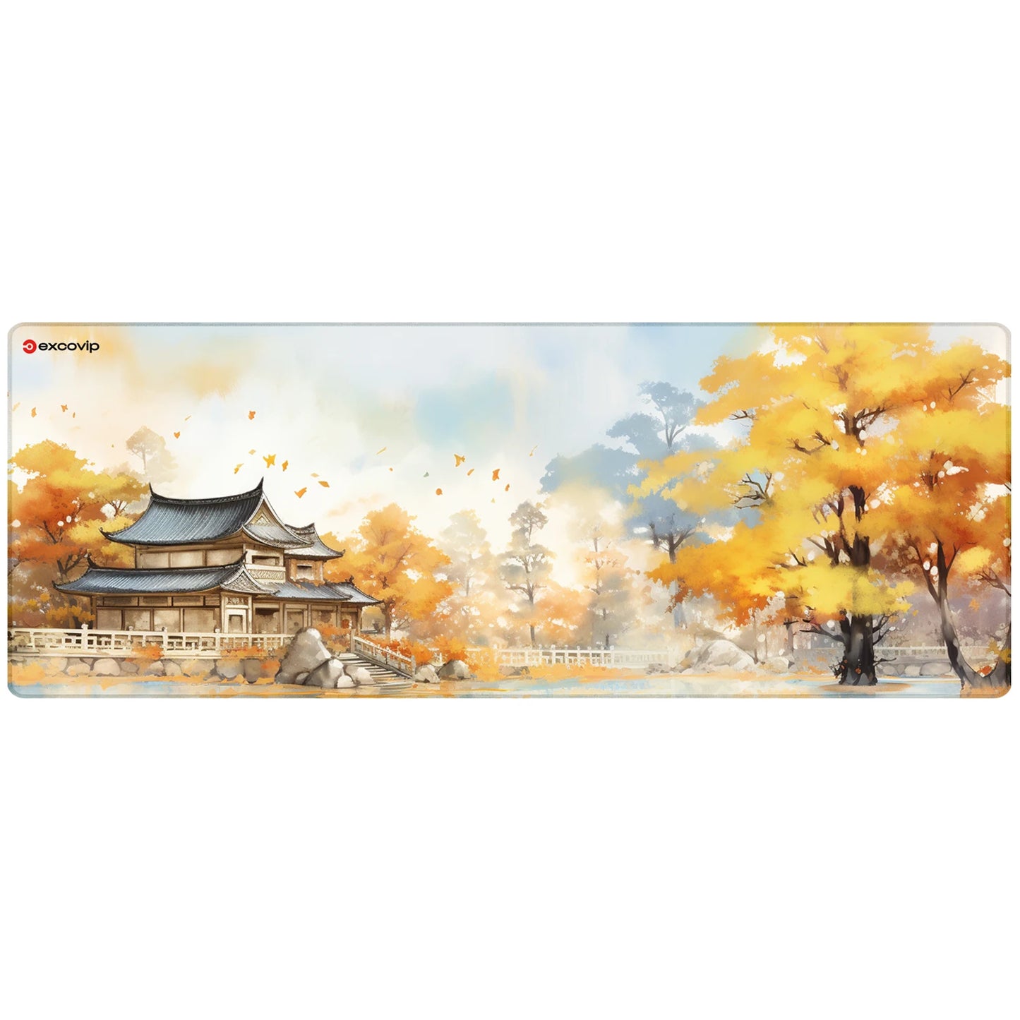 EXCO Gaming Mouse Pad Large with Stitched Edge Non-Slip Rubber Base Extended Computer Desk Mat Keyboard Mousepad for Office Home