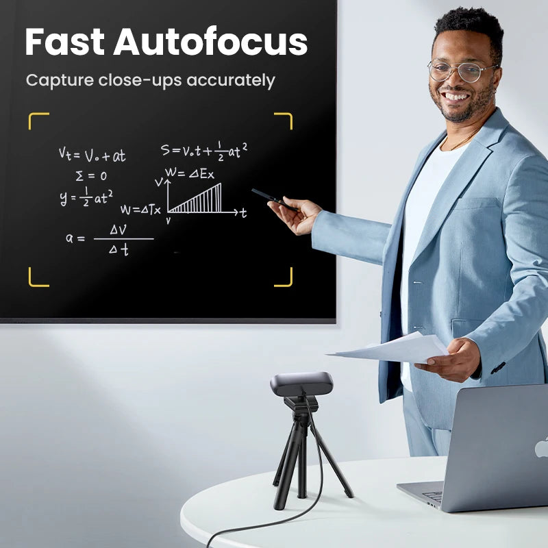 USB Webcam 2KHD Mini Webcam Laptop Web Camera Dual Microphones for Youtube Video