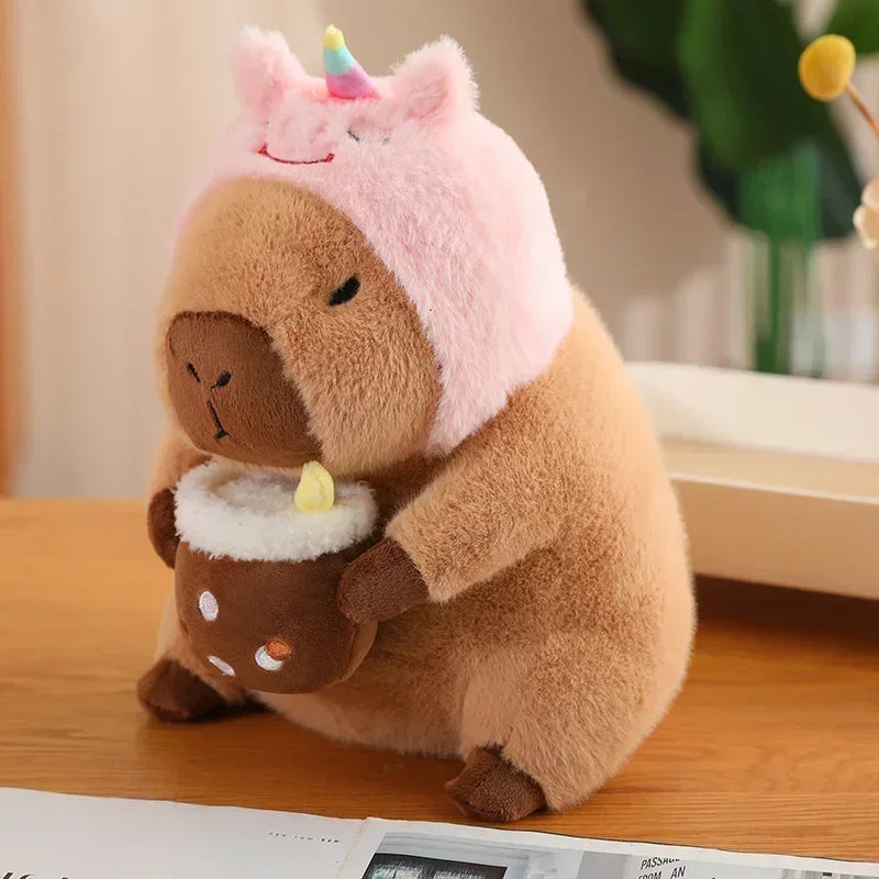 Kawaii Anime Capybara Bread Plush Toy Creative Stuffed Animals Capybara Toast Doll Girl Birthday Toys Girlfriend Cute Gift