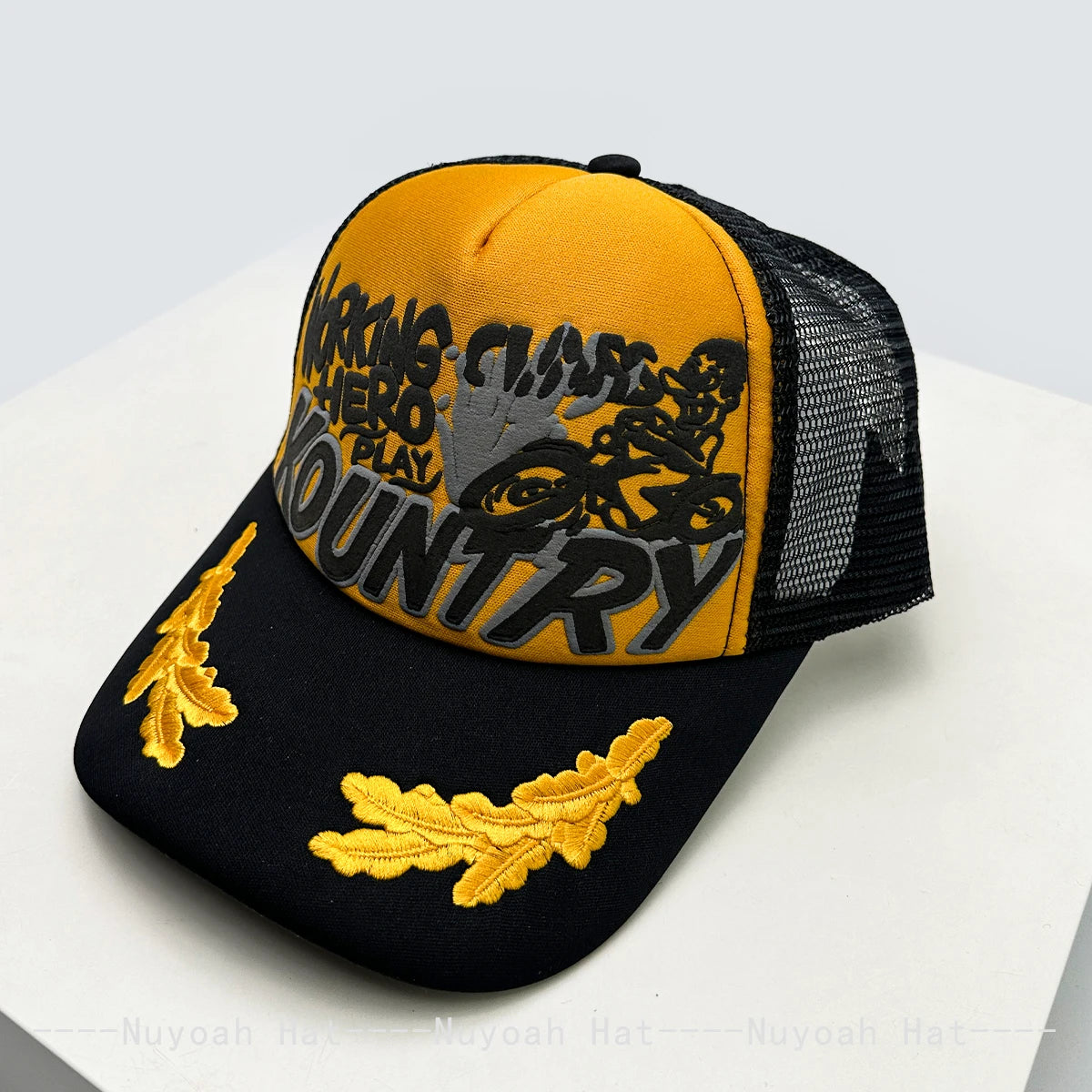 New Unisex Personal Printed Letters Locomotive Baseball Hats Breathable Mesh Sunshade Hip Hop Trucker Caps Versatile Color Block