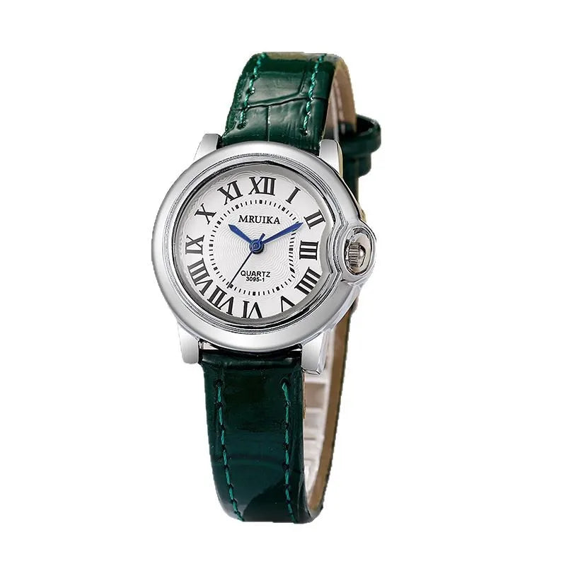 Hot Top Brand Luxury Women's  Atmosphere Rome Dial Quartz Watches Fashion Lady Leather Strap Wristwatch Love Gift Relógio