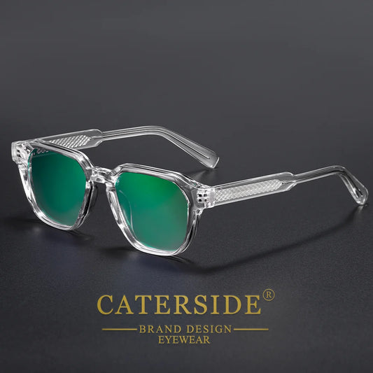 CATERSIDE Fashion Men's Sunglasses Square Frame Luxury Brand Design Sun Glaasses Women's Outdoor Travel Beach Glasses Uv400