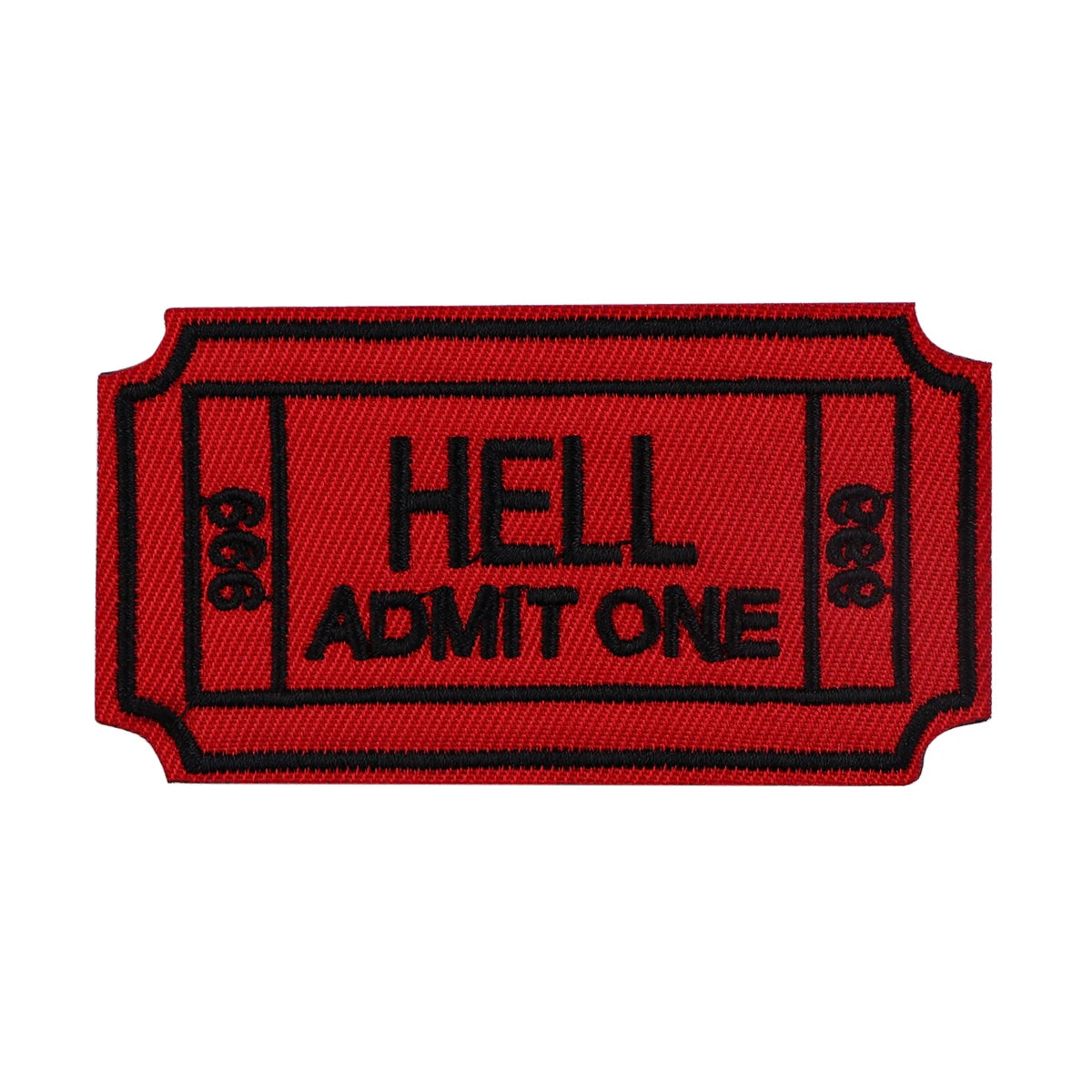 Red Tickets Patch For Clothing Iron On Patch Clothes Embroidered Patch Garment Apparel Accessories Sewing Stickers Jacket Badges