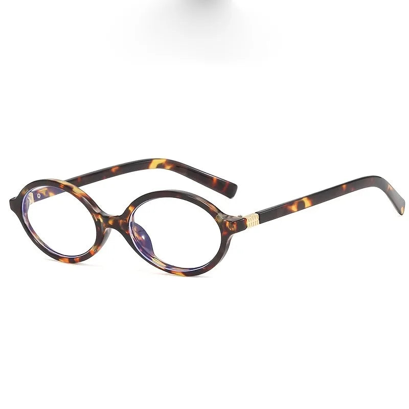 Vintage-Inspired Oval Frame Reading Glasses Ideal for Street Style Photography Everyday Fashion Glasses