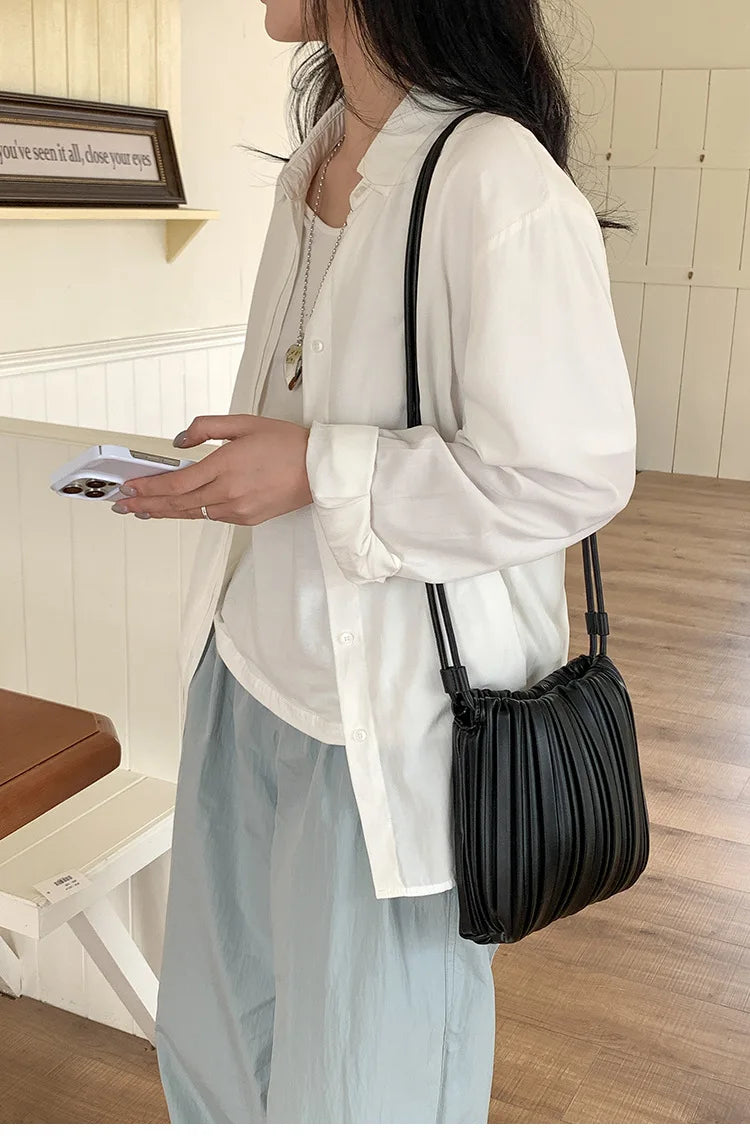 Black Summer Fashion Crossbody Bag Women's PU Shoulder Mini Luxury Casual Bag