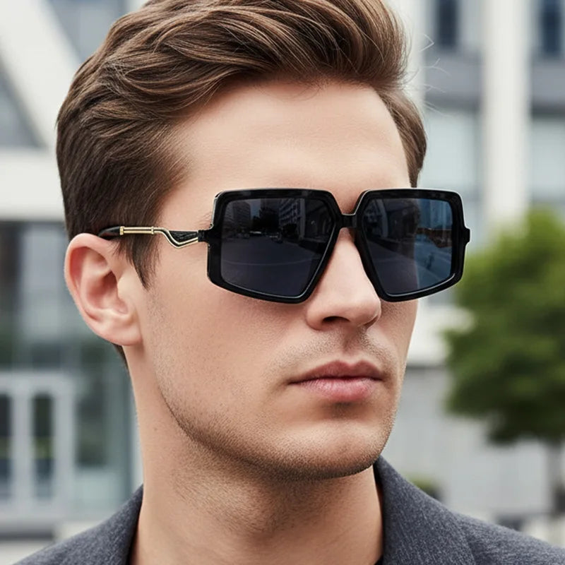 JNPCXI New 2026 Square Sunglasses Women Fashion Gradient UV400 Retro Rivets Candy Color Trending Men Sun Glasses
