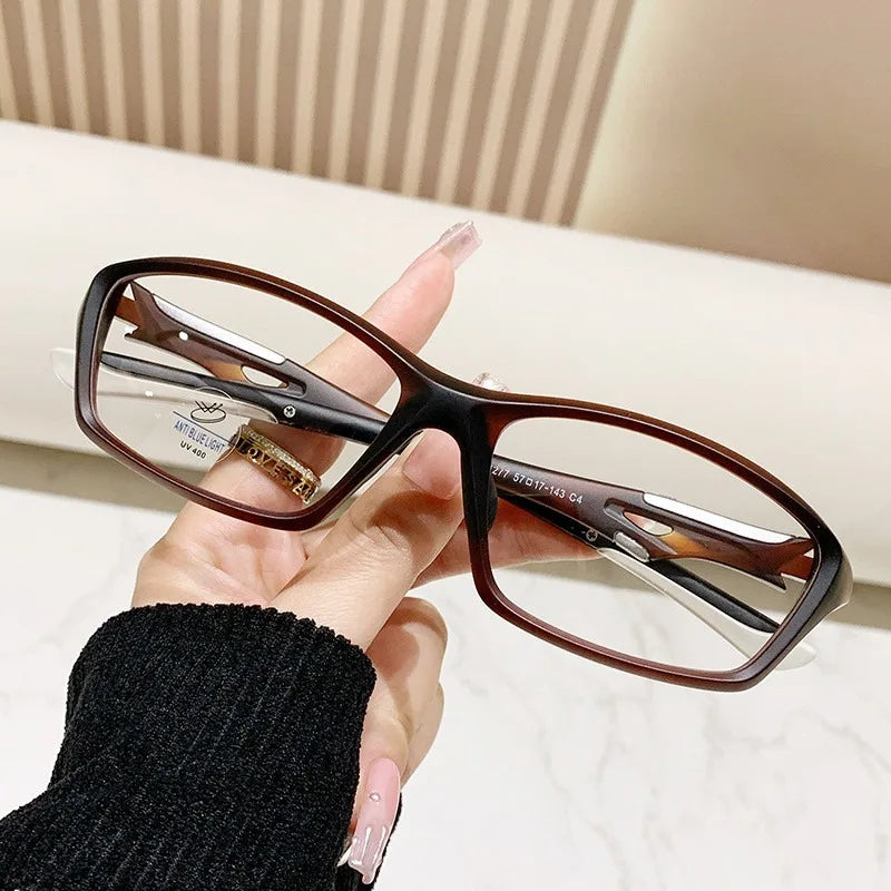 Fashion Sport Anti Radiation Glasses for Men Women Anti Blue Light Eyeglasses Replaceable Lens