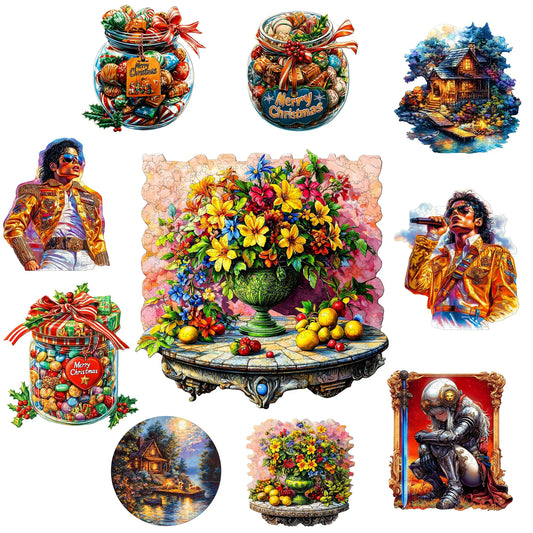 Human Candy Scenery Wooden Jigsaw Puzzle Wood Decor Painting Christmas and Halloween Gift Toy For Teen And Kid