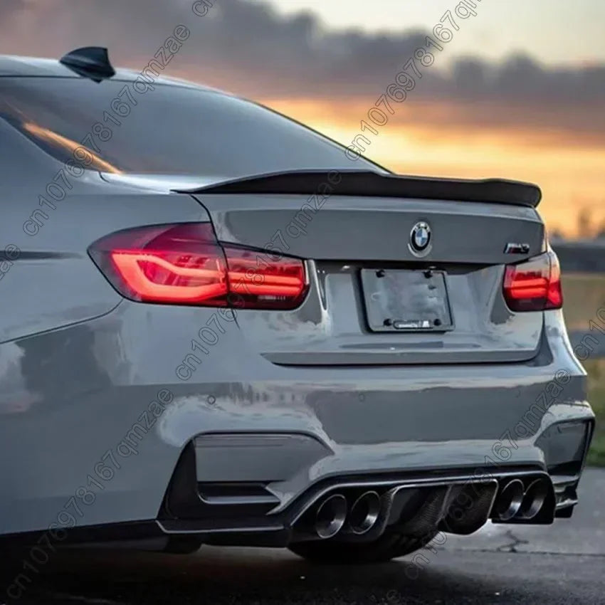 For BMW M3 F80 M4 F82 F83 2015-2020 Car Rear Bumper Diffuser Tail Splitter Spoilers Protector Guard Lip Body Kits Gloss Black