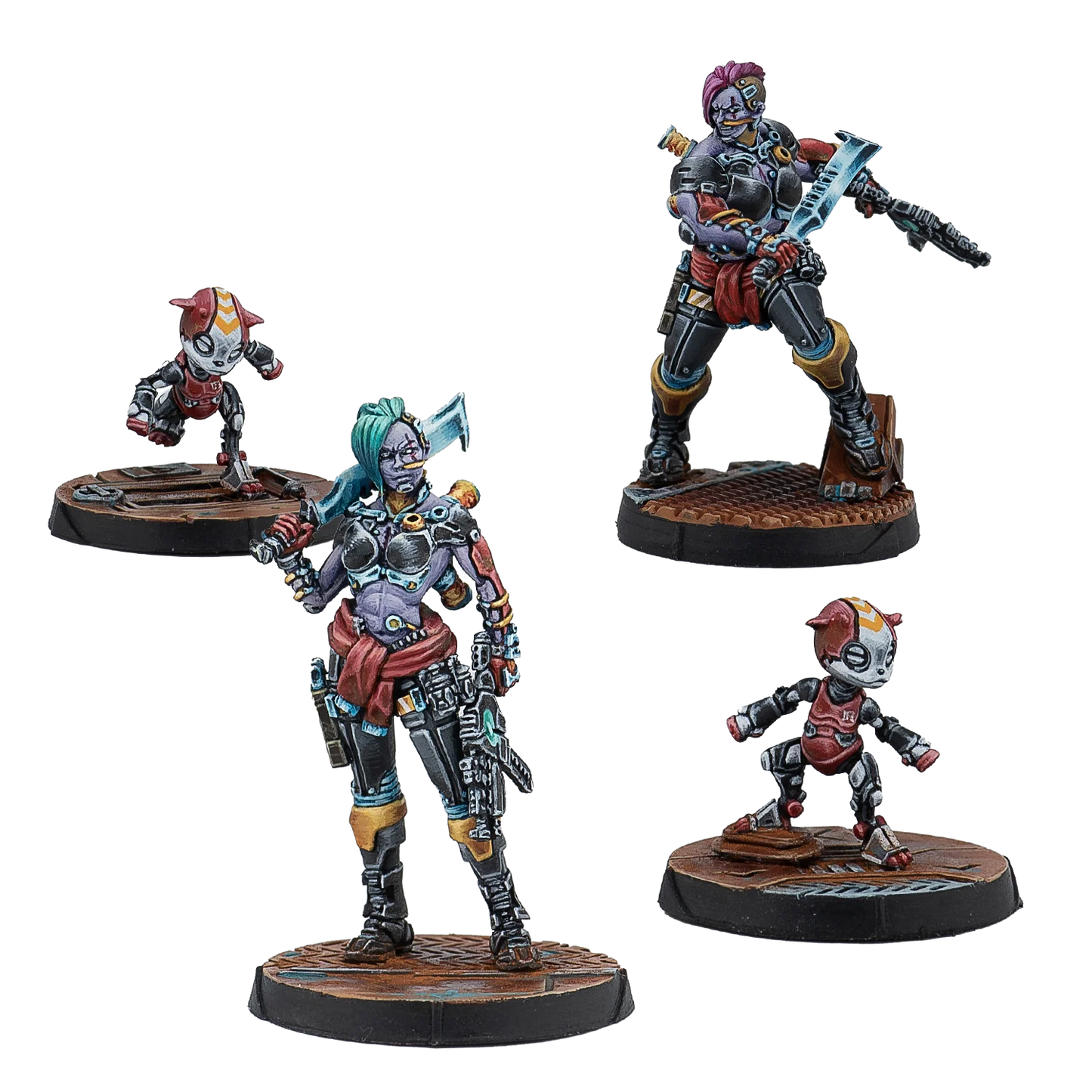 Die-cast Resin Model Assembly Kit, GK, Resin Nomad 4 People, Unpainted (base Included)