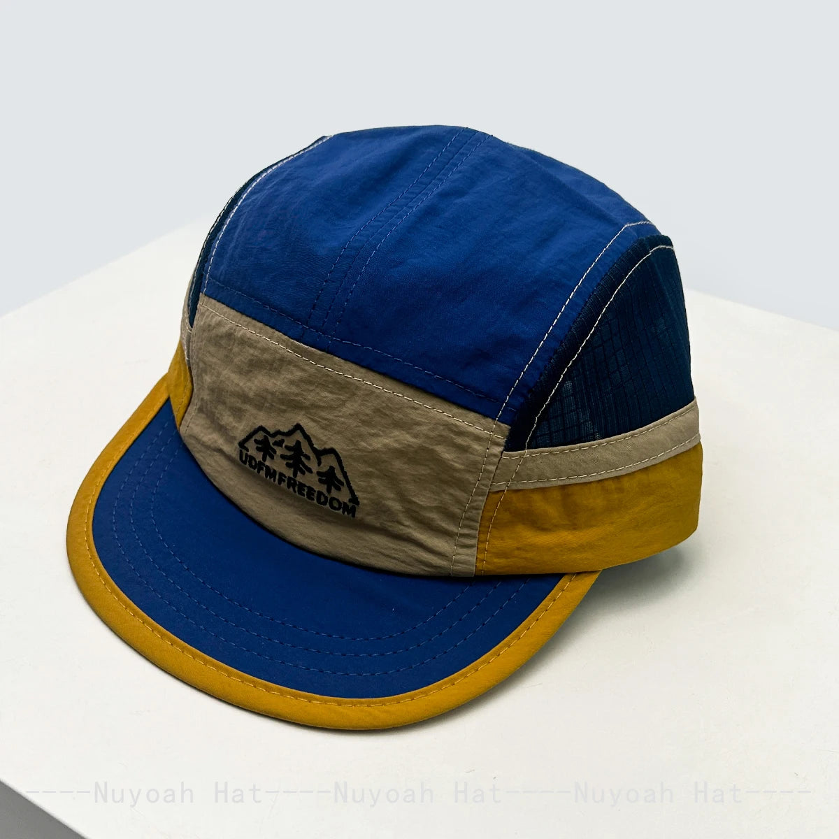 New Unisex Color Block Embroidered Letters Trees Solid Baseball Hats Sunshade Quick-dry Versatile Outdoor Peaked Caps Casual ins