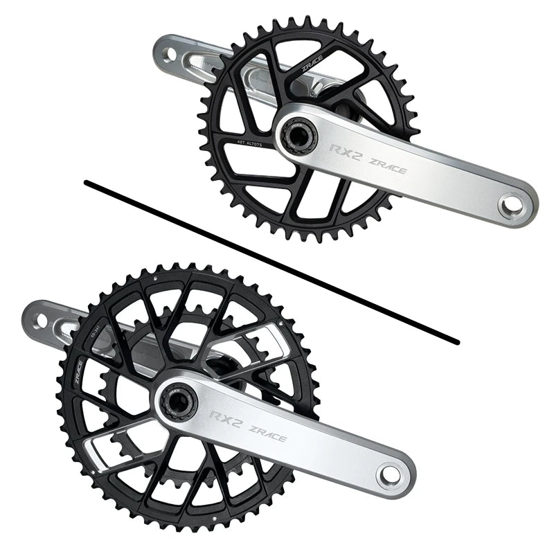 ZRACE RX2 Road / Gravel Crankset High-Precision CNC Super-Strong Alloy Axis , Racing Grade，165 / 170