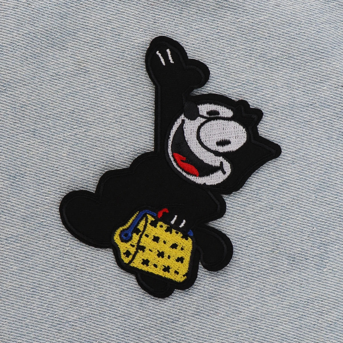 Cartoon Animal Embroidery Patch Black Iron On Patches For Clothing Thermoadhesive Patches On Clothes DIY Sew Badges