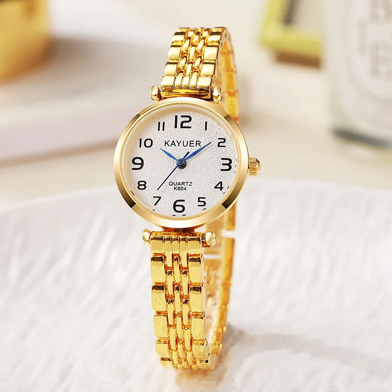 Elegant Simple Round Dial Women Quartz Watch Vintage Watches Antique Watch Luxury Women Clock Ladies Gift Watches Accessories