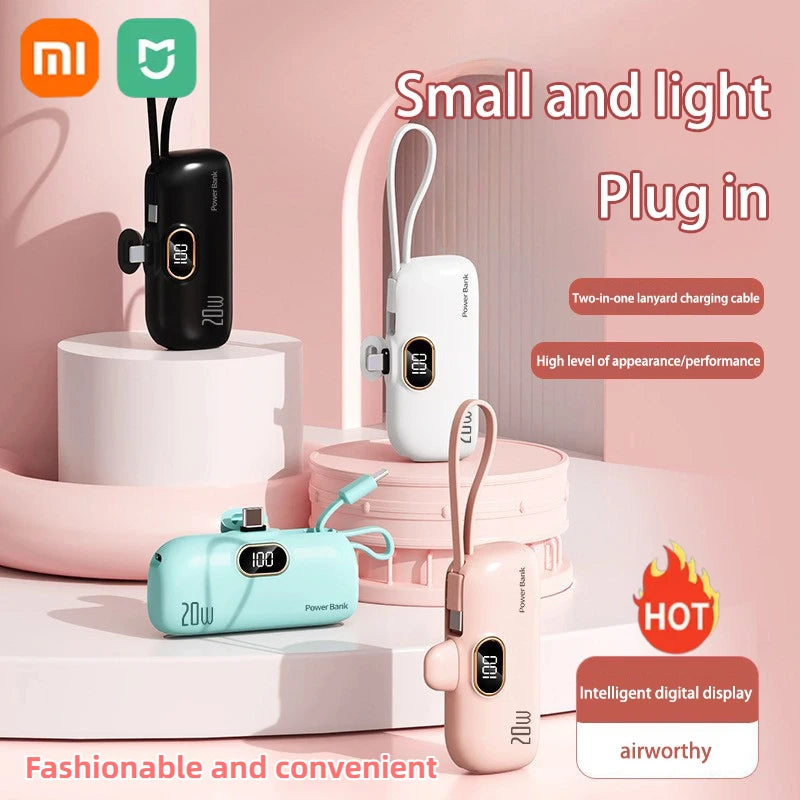 Xiaomi Mini Convenient Mobile Power Bank 30000mah Fast Charging Iphone/Android P