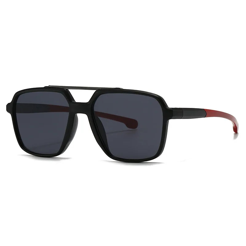 JNPCXI New Vintage Double Bridge Square Pilot Sunglasses Men Luxury Classic Women Green Sun Glass Driving Shades UV400