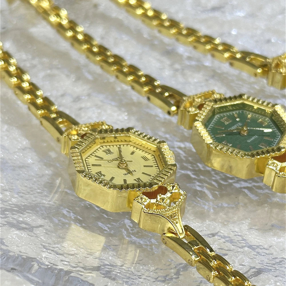Luxury Famous Brand Oval Dial Women Watch Fashion Small Thin Gold Bracele Quartz Wristwatch Clock Gift Dropshipping Montre Femme