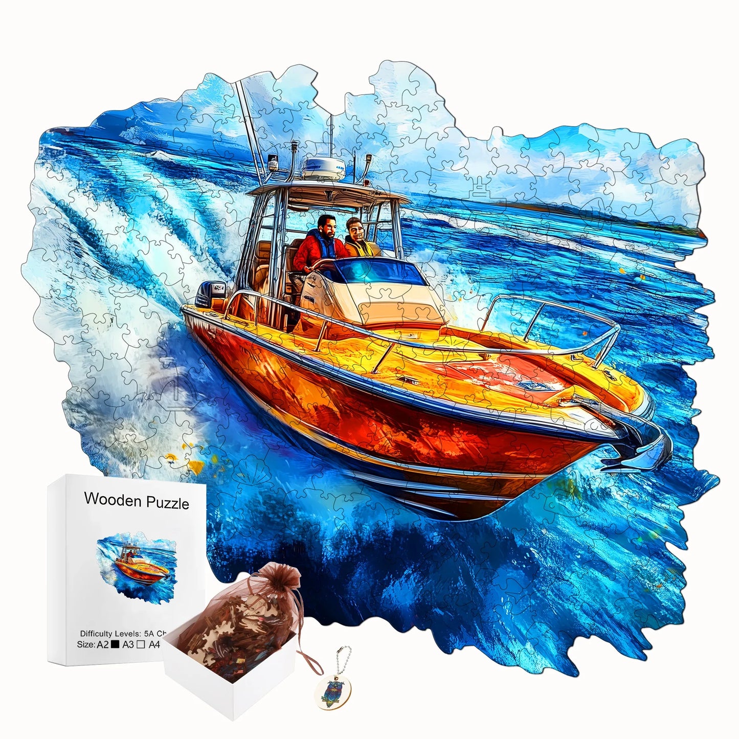 Exquisite Unique Wooden Jigsaw Puzzle Home Wood Decor Christmas and Halloween Gift Toy for Teen and Kid