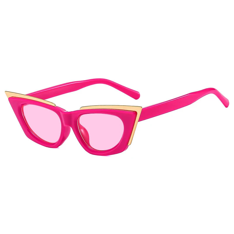 JNPCXI New Cat Eye Women Sunglasses Fashion Brand Designer Shades UV400 Trending Men Yellow Sun Glasses