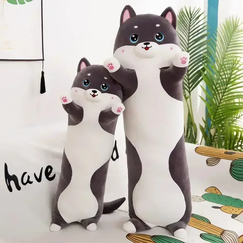 Lovely Husky Stuffed Animals, Dogs, Throw pillows Side Sleeping Body PillowLong Pillow Children Adult Birthday Present Cute Gift