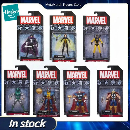 Original Hasbro Marvel INFINITE Series THOR/BETA RAY BILL/DEATH'SHEAD/WHIRL WIND/YELLOWJACKET /WASP/GRIM REAPER Anime Figure Toy
