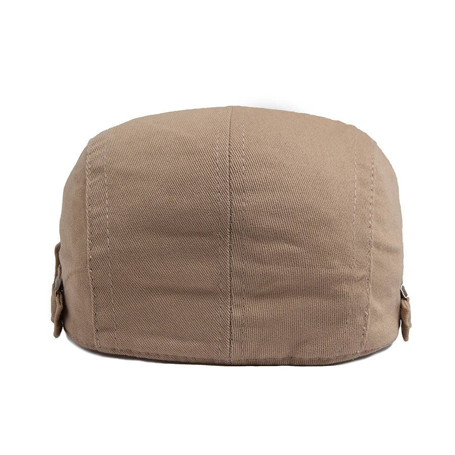 Men Flat Cap Fashion Rivet Design Cotton Solid Color Women's Beret Spring Summer Casual Sun Visor Hat Unisex Hip Hop Caps Gorras