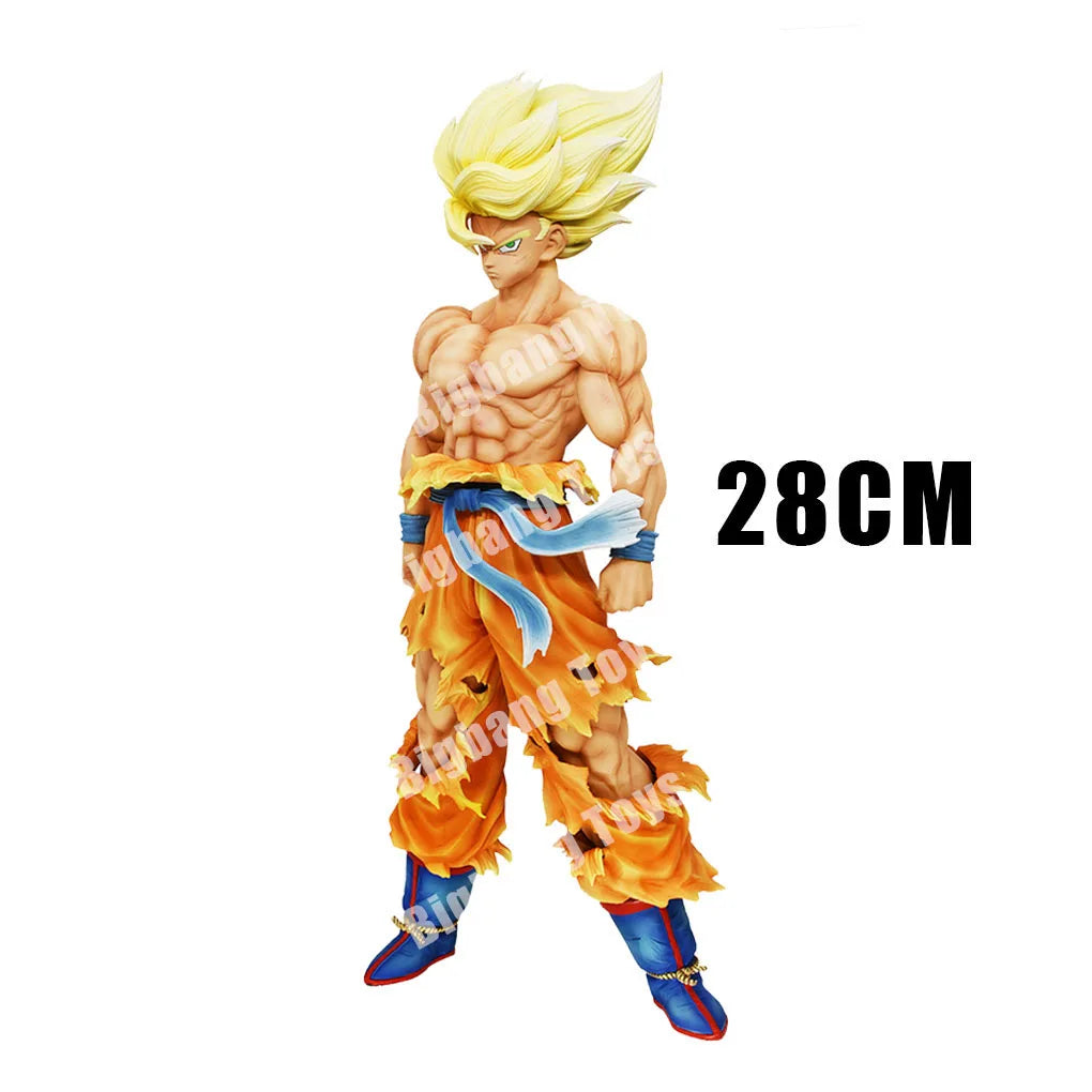 28cm Dragon Ball Z Figure Goku Anime Figures Super Saiyan Goku Gk Statue Gokou PVC Model Toys Doll Collectible Gifts