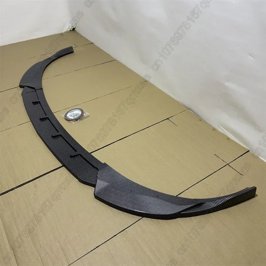 For Hyundai I30N MK3 MK3.5 2020-2024 Car Front Bumper Lip Splitter Diffuser Body Kit Spoiler Bumper Guard Protector Gloss Black