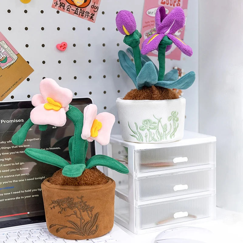 Lifelike Tulip Succulent Plants Plush Stuffed Toys Flower Decorations Floral Bouquet Design  Living Room Decor For Girl Gift