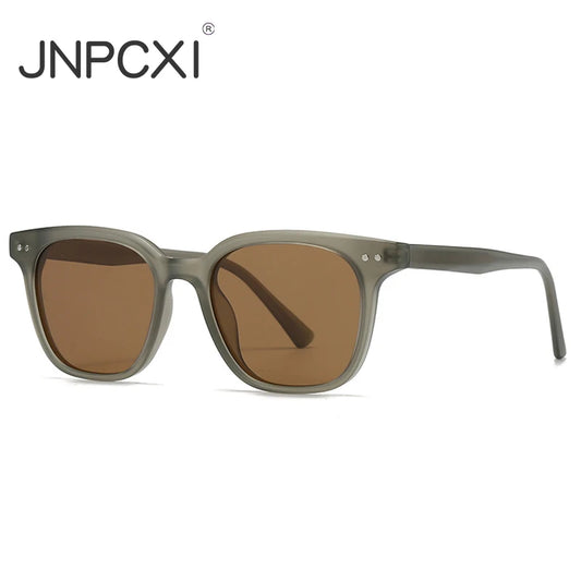 JNPCXI New Polarized Fashion Square Sunglasses Women Shades UV400 Retro Rivets Men Trending Sun Glasses Shades UV400